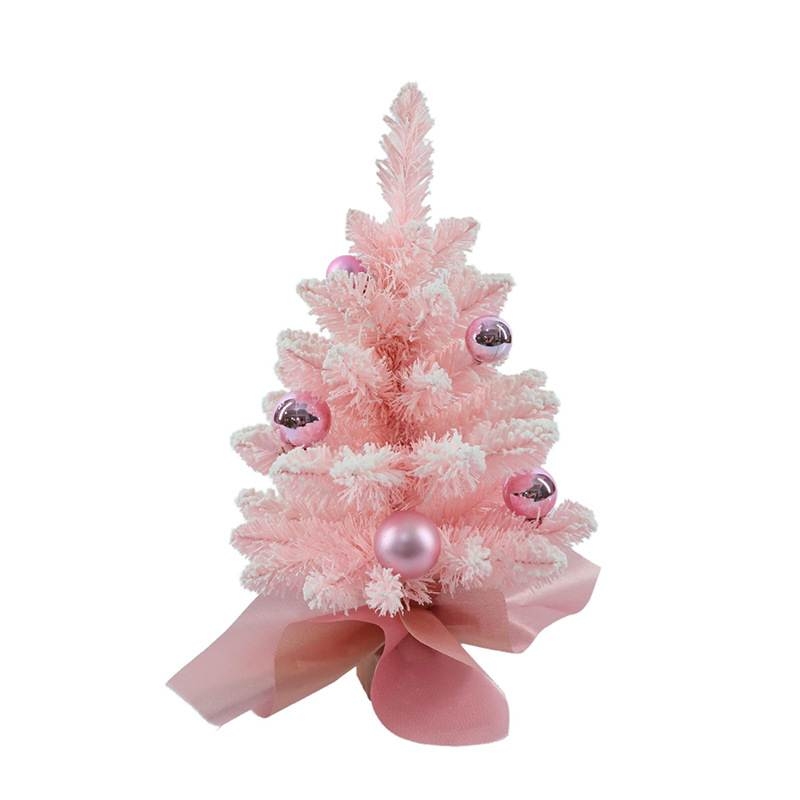 Pink 45cm PVC Christmas tree