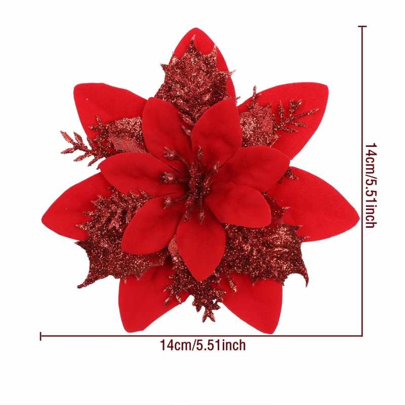 Artificial Christmas Flower Head