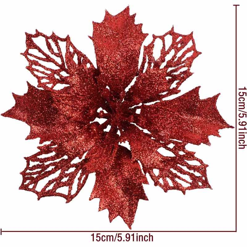 Artificial Christmas Flower Head Wholesale