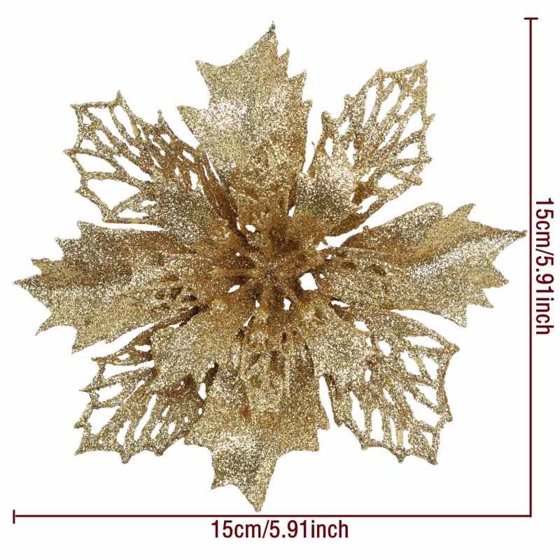 Artificial Christmas Flower Head Wholesale