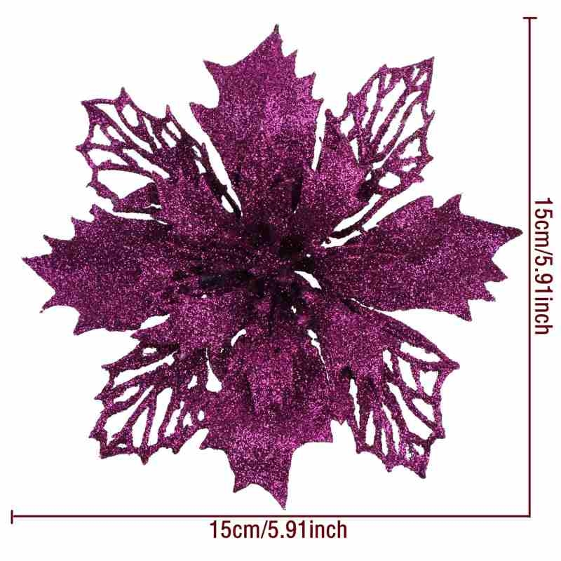 Artificial Christmas Flower Head Wholesale