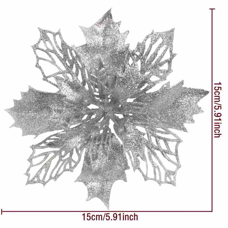 Artificial Christmas Flower Head Wholesale