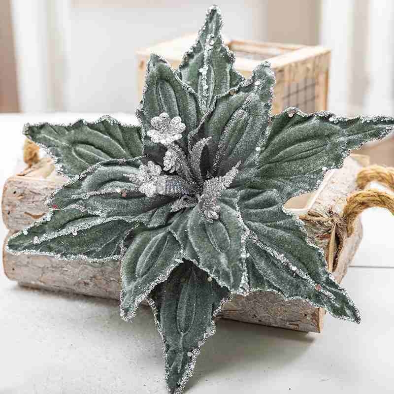 Flannel Christmas Flower Head