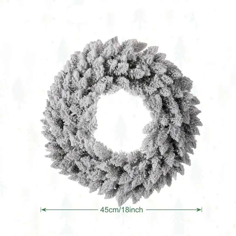 45-50cm flocked wreath