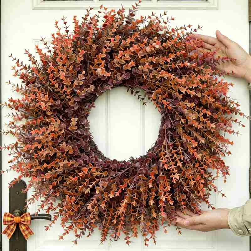 Simulated Eucalyptus Wreath