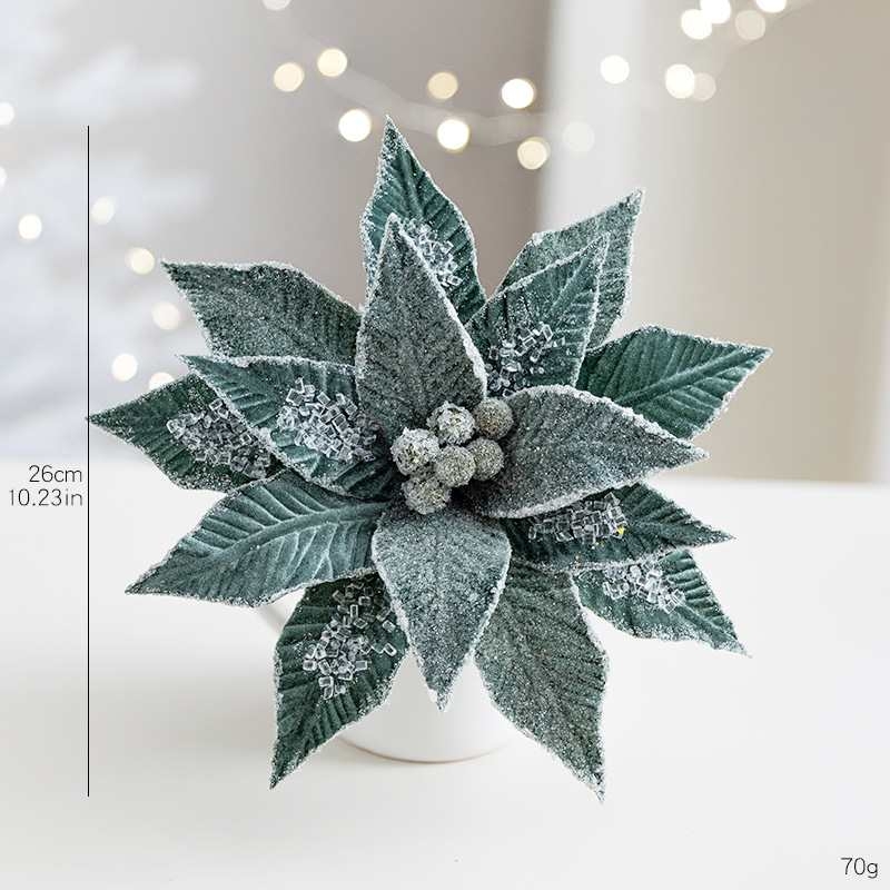 26cm Velvet Christmas Flower Head