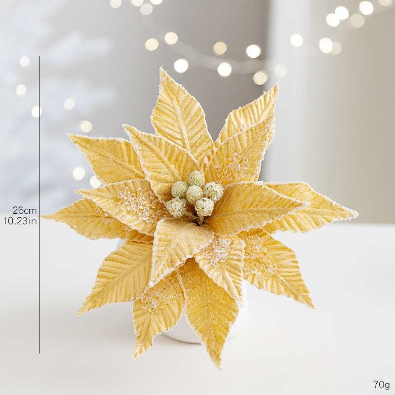26cm Velvet Christmas Flower Head