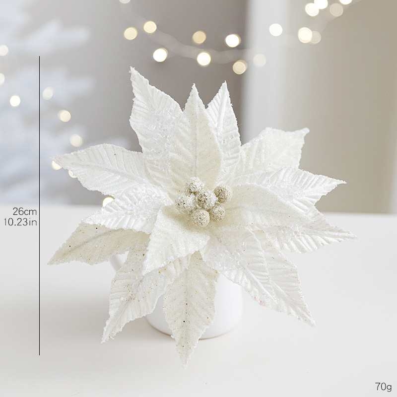 26cm Velvet Christmas Flower Head