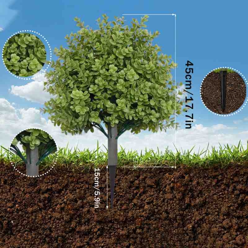 60cm artificial eucalyptus that can be planted in the ground
