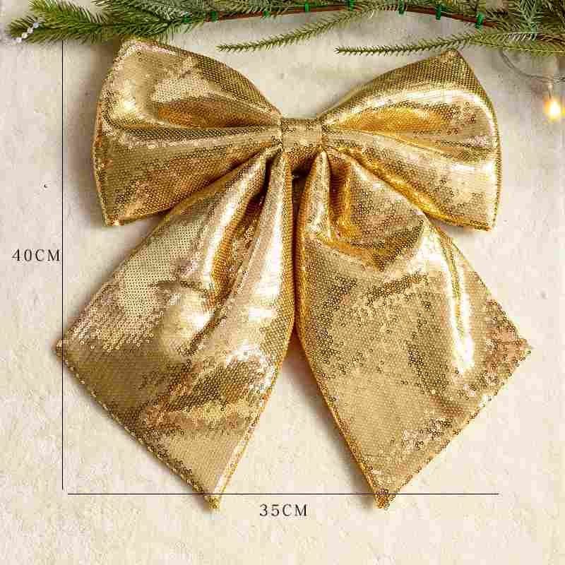 Christmas bows of various colors