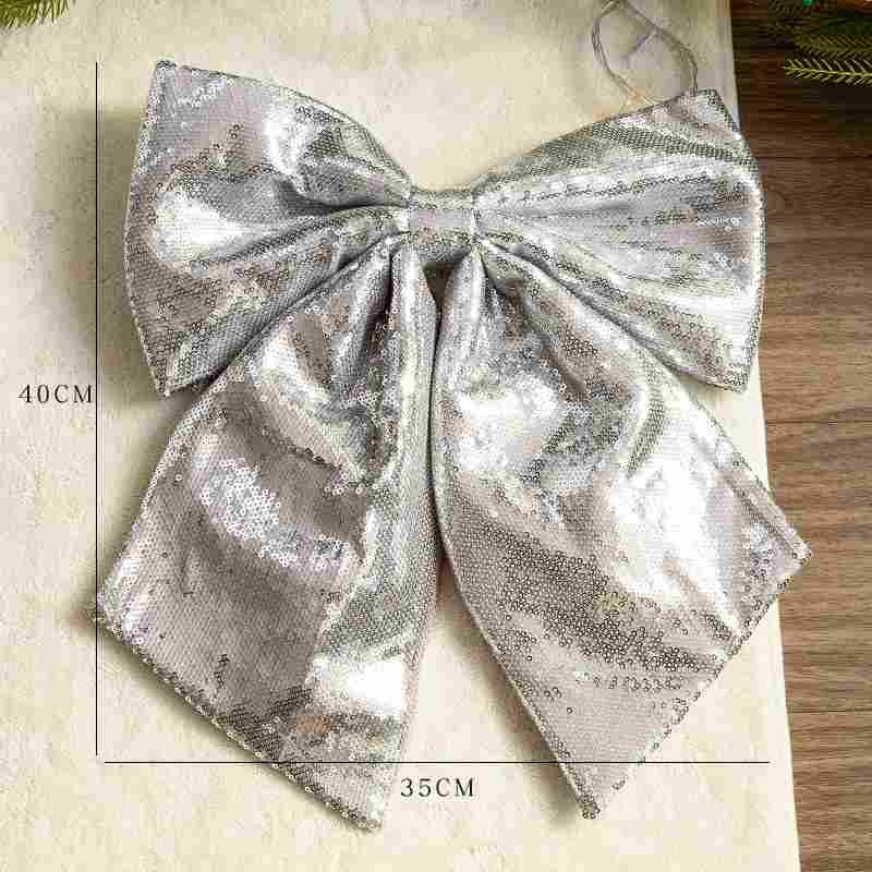 Christmas bows of various colors