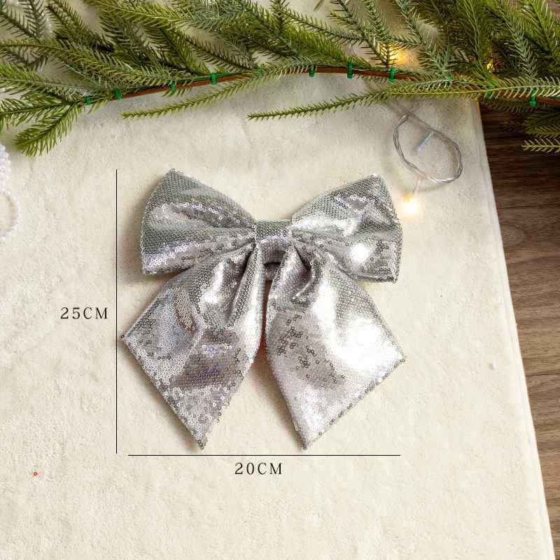 Christmas bows of various colors