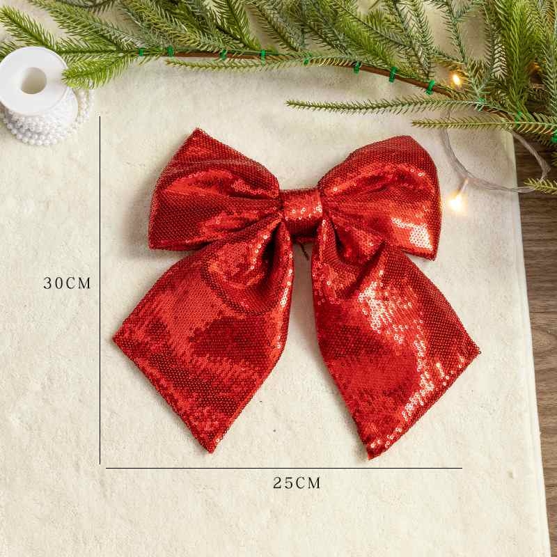 Christmas bows of various colors
