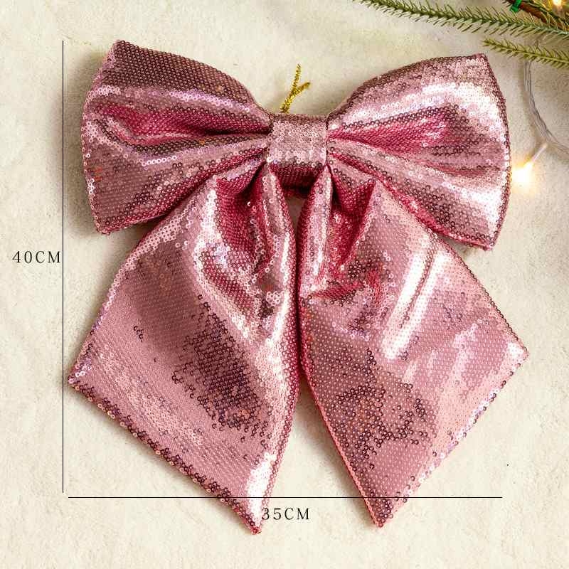 Christmas bows of various colors
