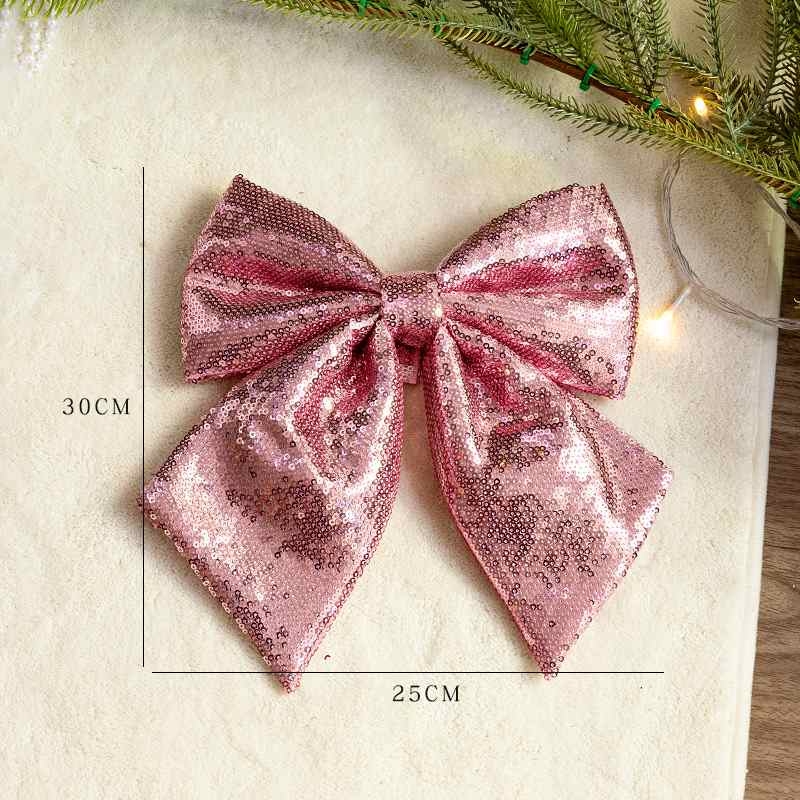 Christmas bows of various colors
