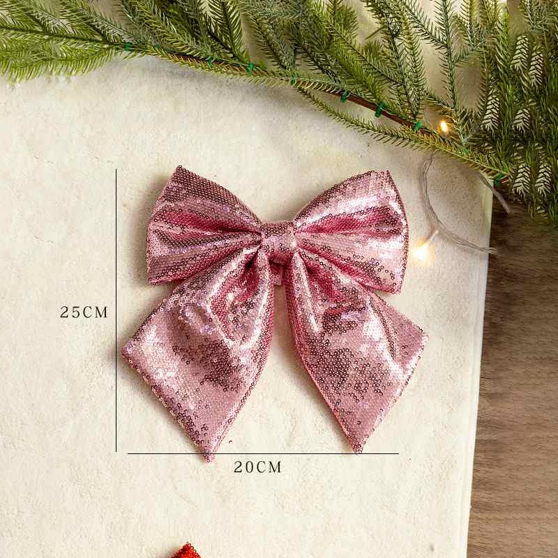 Christmas bows of various colors