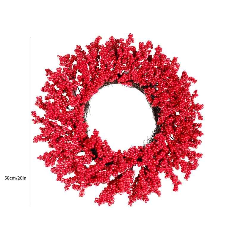 50cm artificial berry wreath