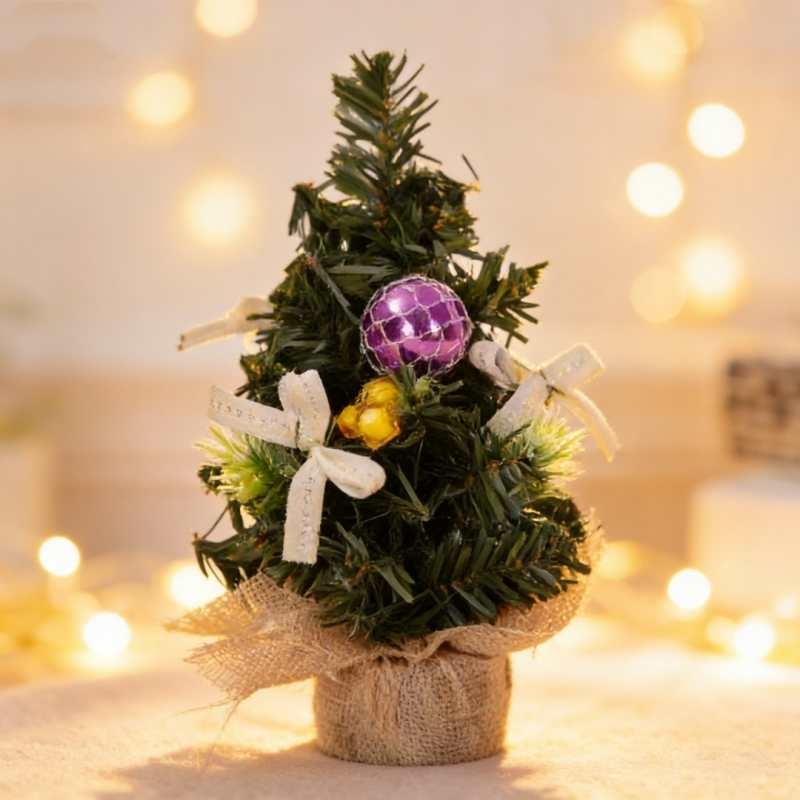 Artificial mini Christmas tree ornament