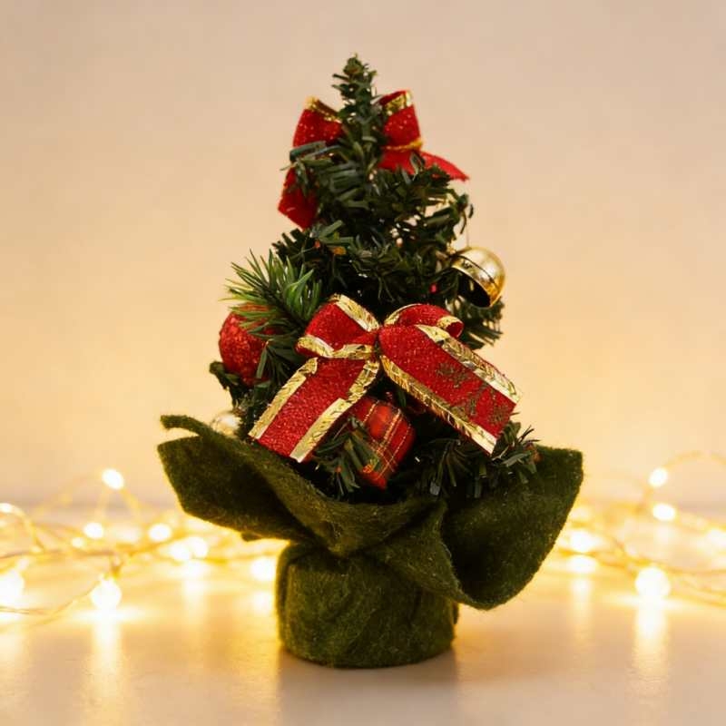 Artificial mini Christmas tree ornament