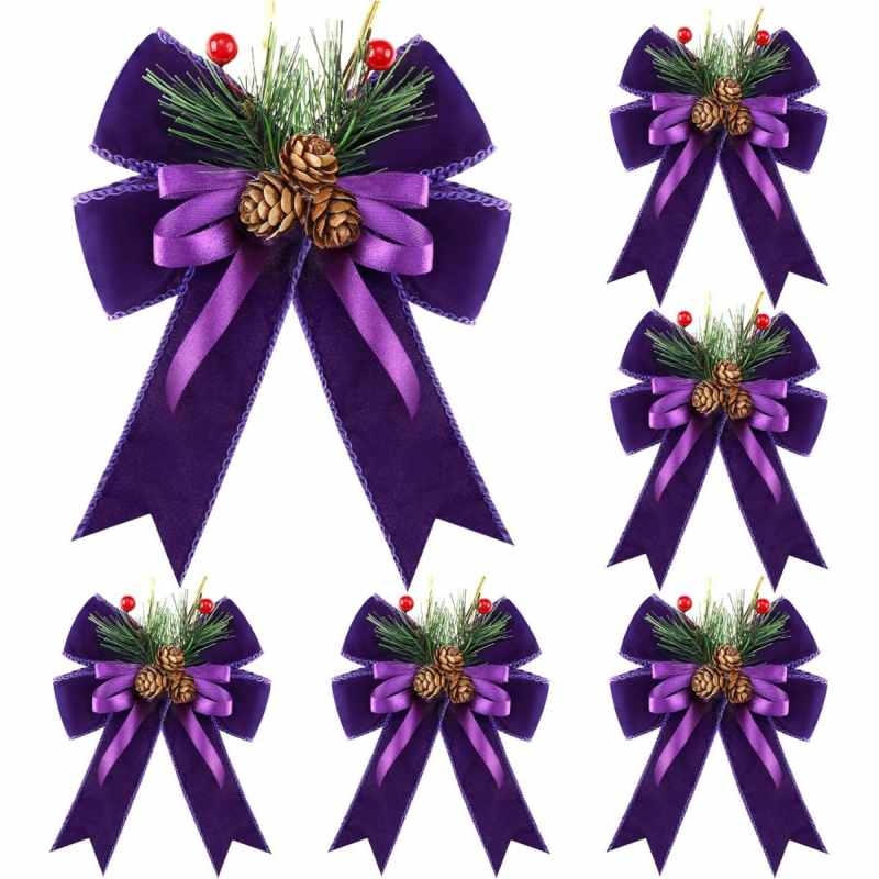 Christmas colorful bows