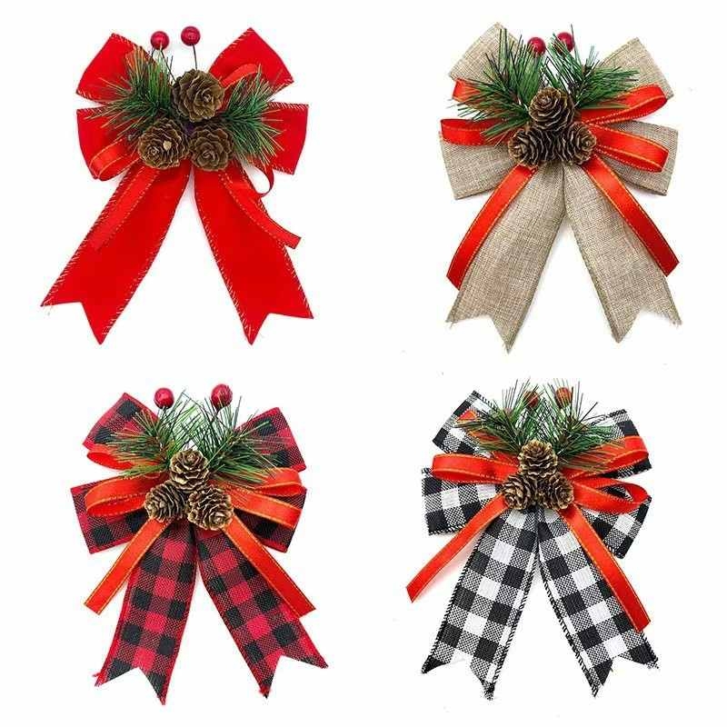 Christmas colorful bows