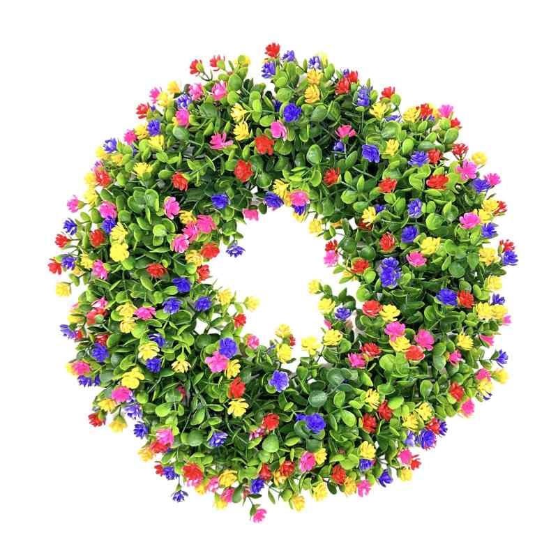 Wholesale of simulated eucalyptus wreaths