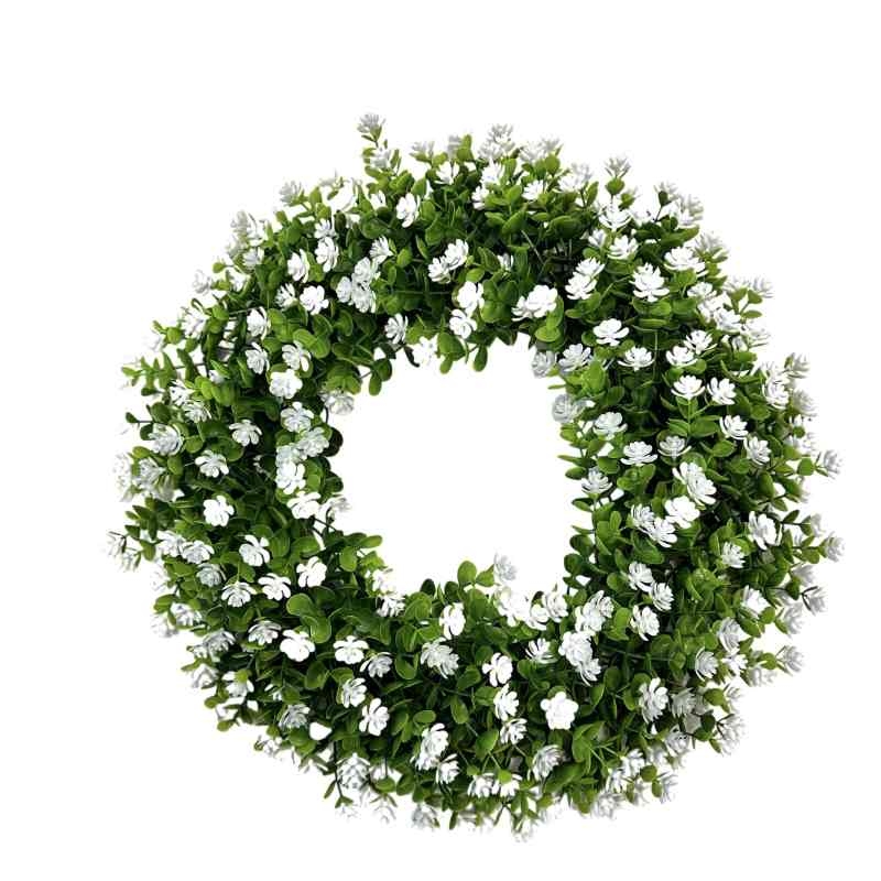 Wholesale of simulated eucalyptus wreaths