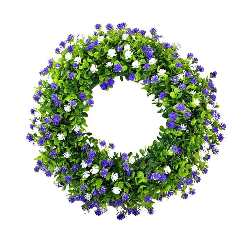 Wholesale of simulated eucalyptus wreaths
