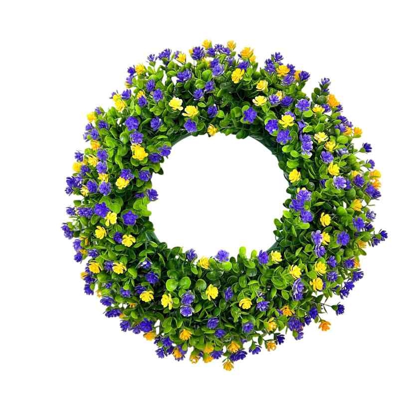 Wholesale of simulated eucalyptus wreaths