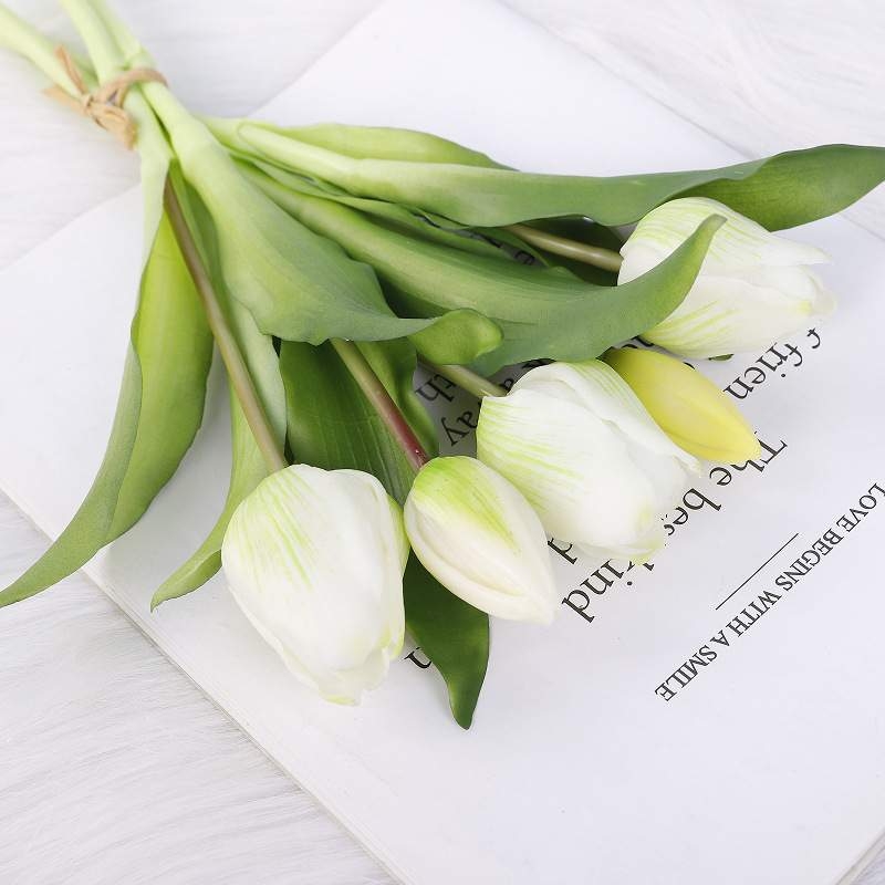 Soft plastic 5-head artificial tulip