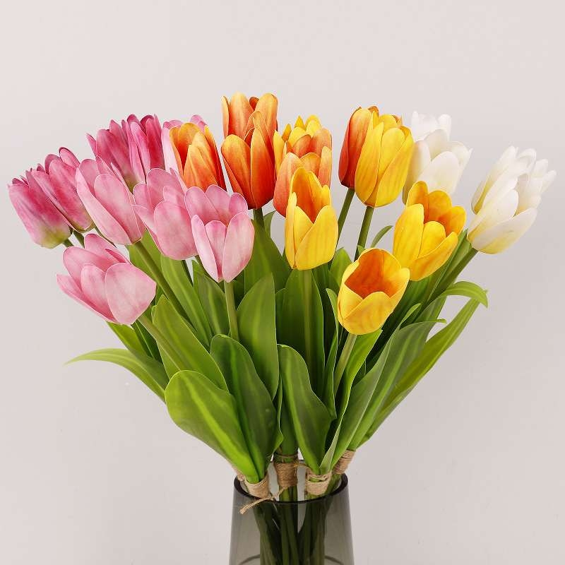 Simulated Soft-feel coated cloth tulip