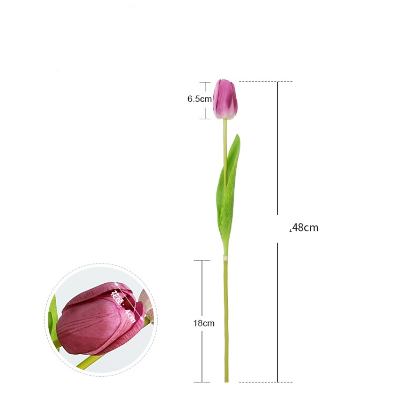 Hand-feeling moisturizing simulated tulip wholesale