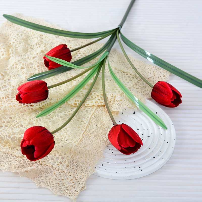 Simulated five-headed tulip wholesale