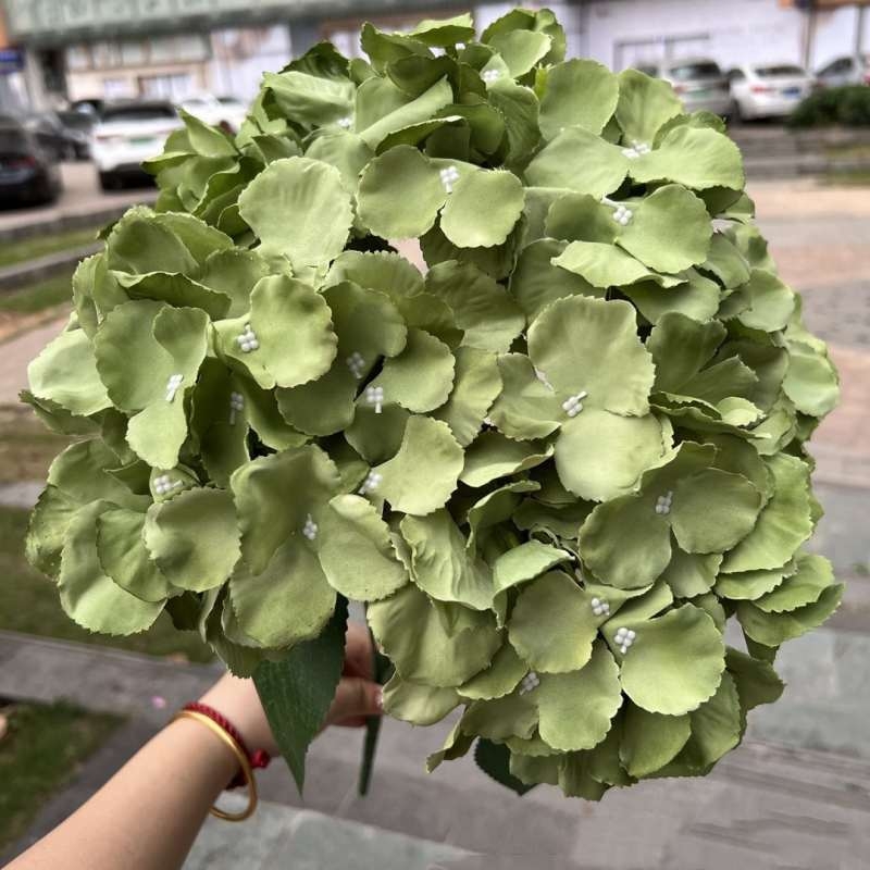 Silk fabric artificial hydrangea bouquet