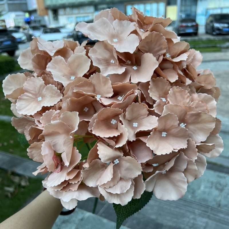 Silk fabric artificial hydrangea bouquet