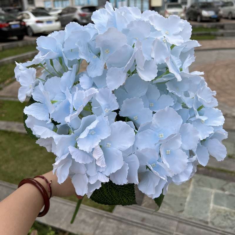 Silk fabric artificial hydrangea bouquet