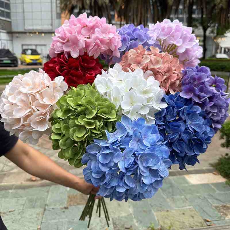Wholesale of silk hydrangea flowers
