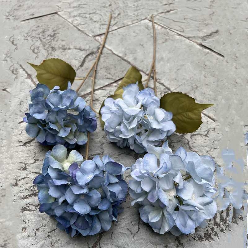 Silk hydrangea with two flowers
