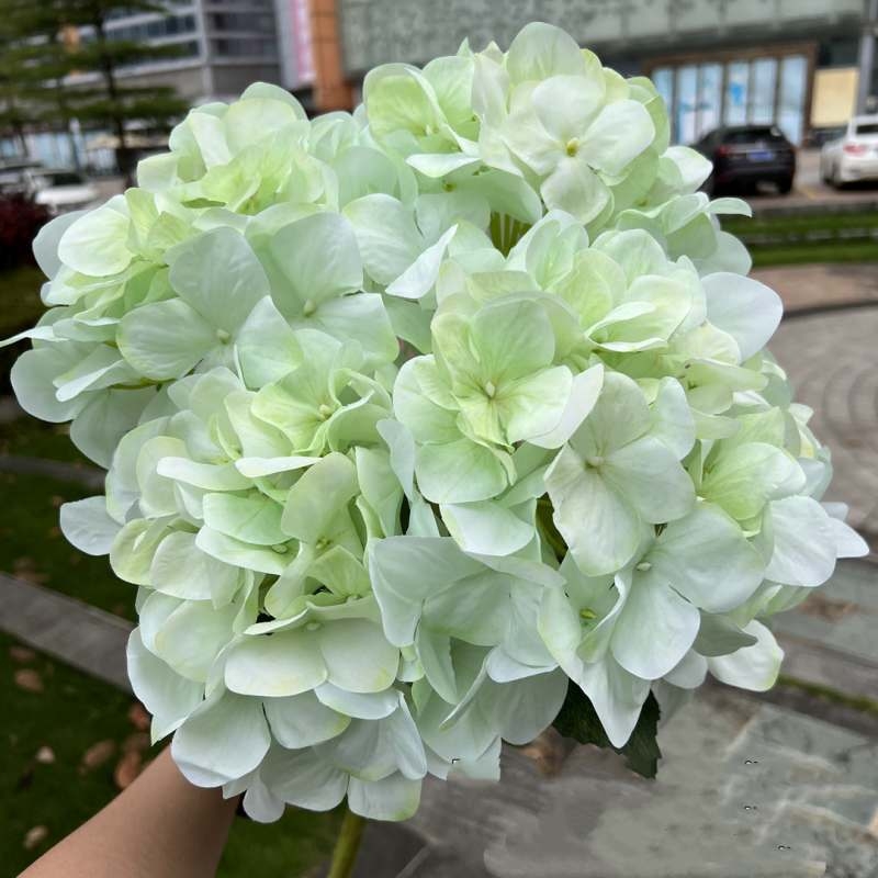 Wholesale artificial hydrangea with 5 flower heads