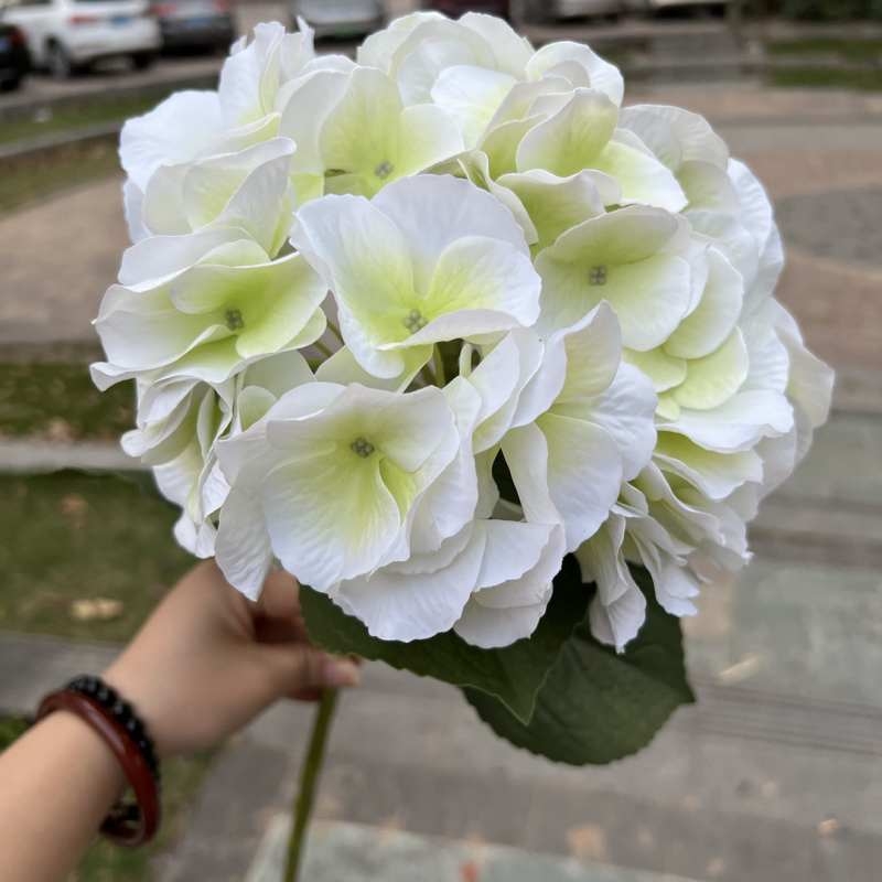 Soft-touch Plastic hydrangea