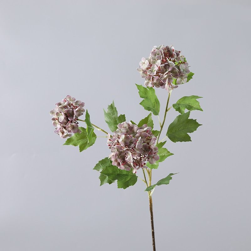 Hand-feel moisturizing artificial hydrangea flowers