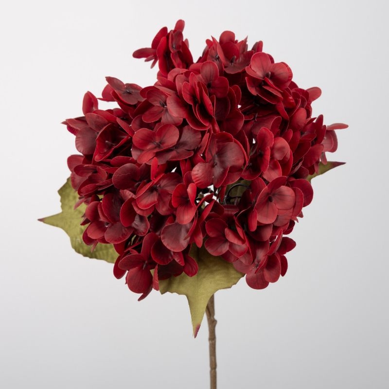 Soft-touch silicone artificial hydrangea flowers