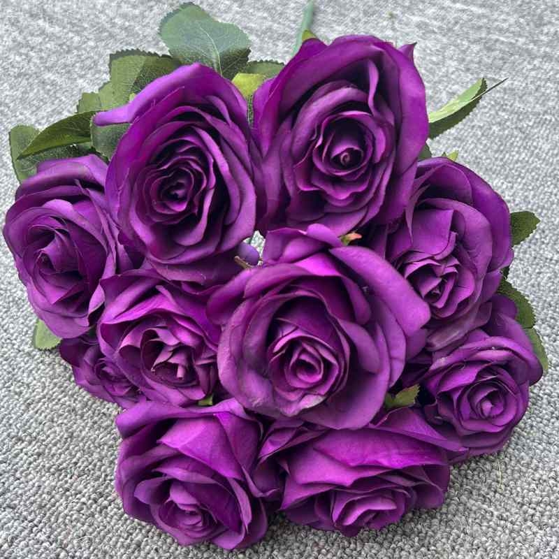 Artificial roses with 10 flower heads