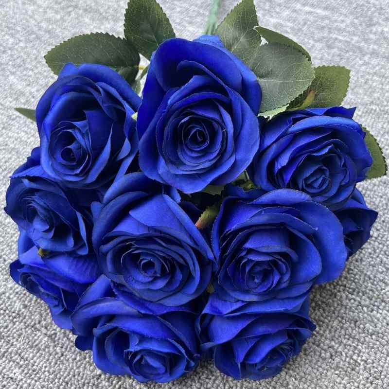 Artificial roses with 10 flower heads