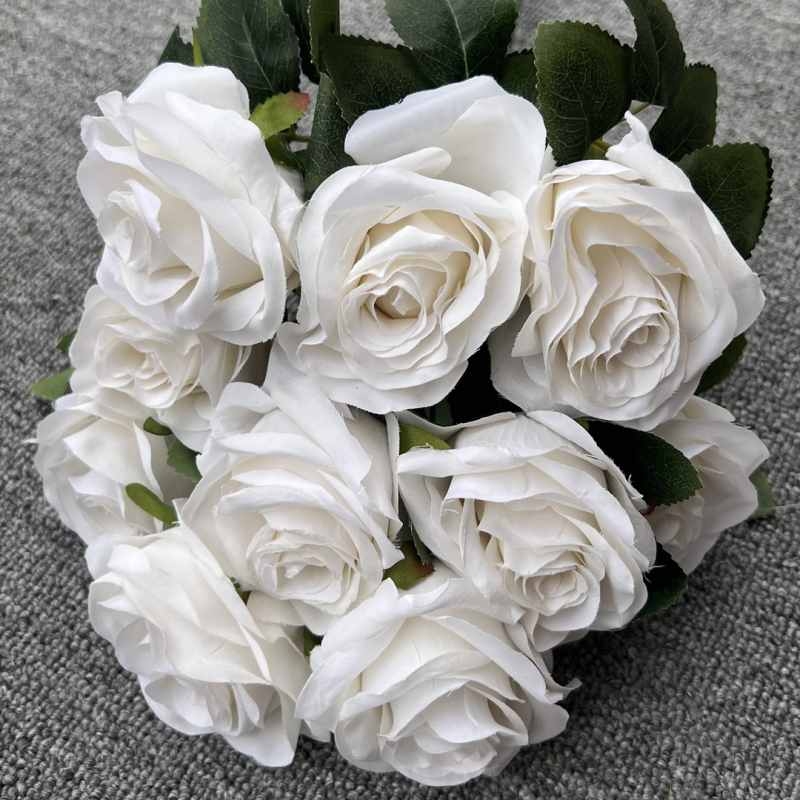 Artificial roses with 10 flower heads