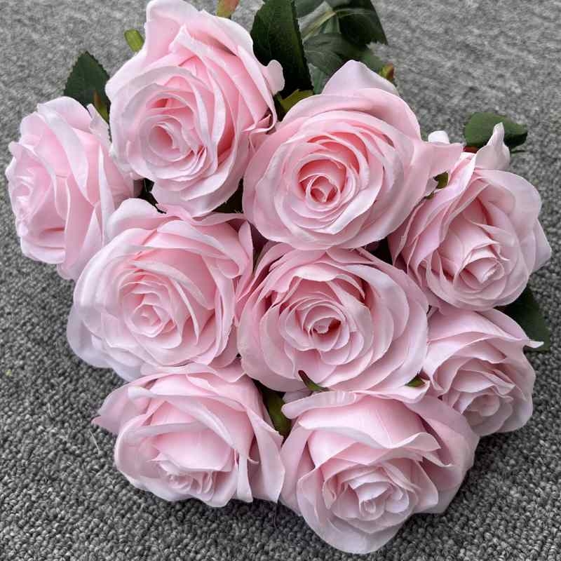 Artificial roses with 10 flower heads