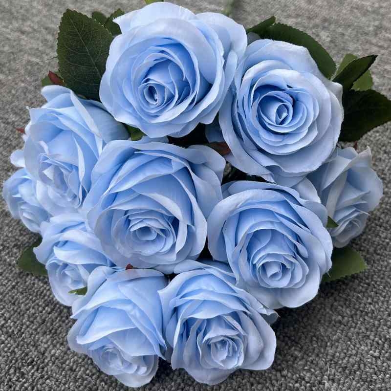 Artificial roses with 10 flower heads