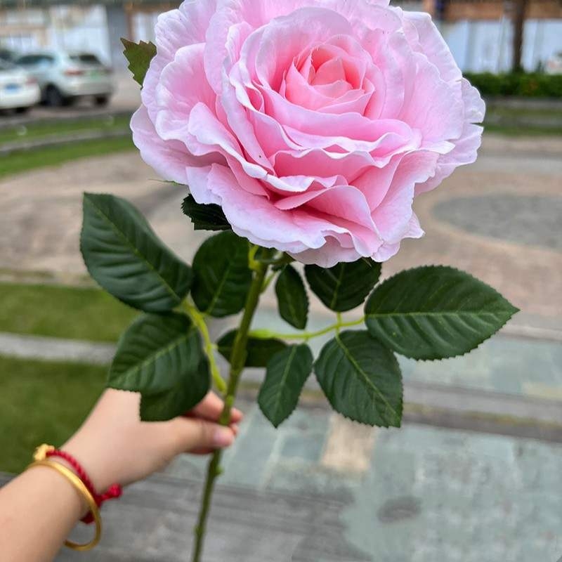 Hand-feeling moisturizing simulated rose