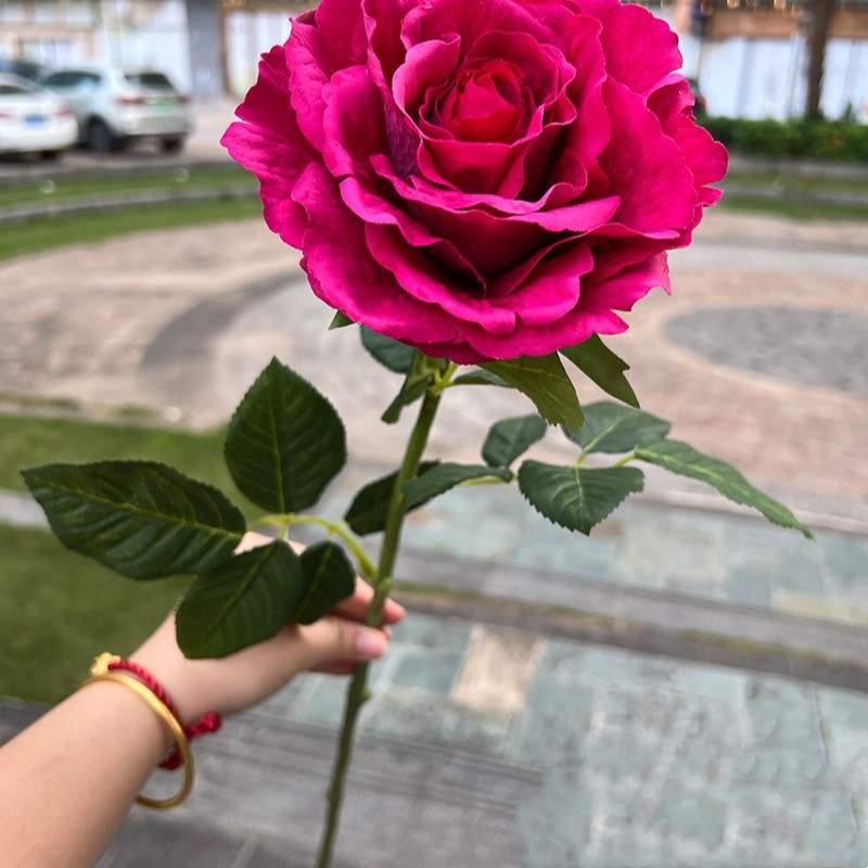 Hand-feeling moisturizing simulated rose