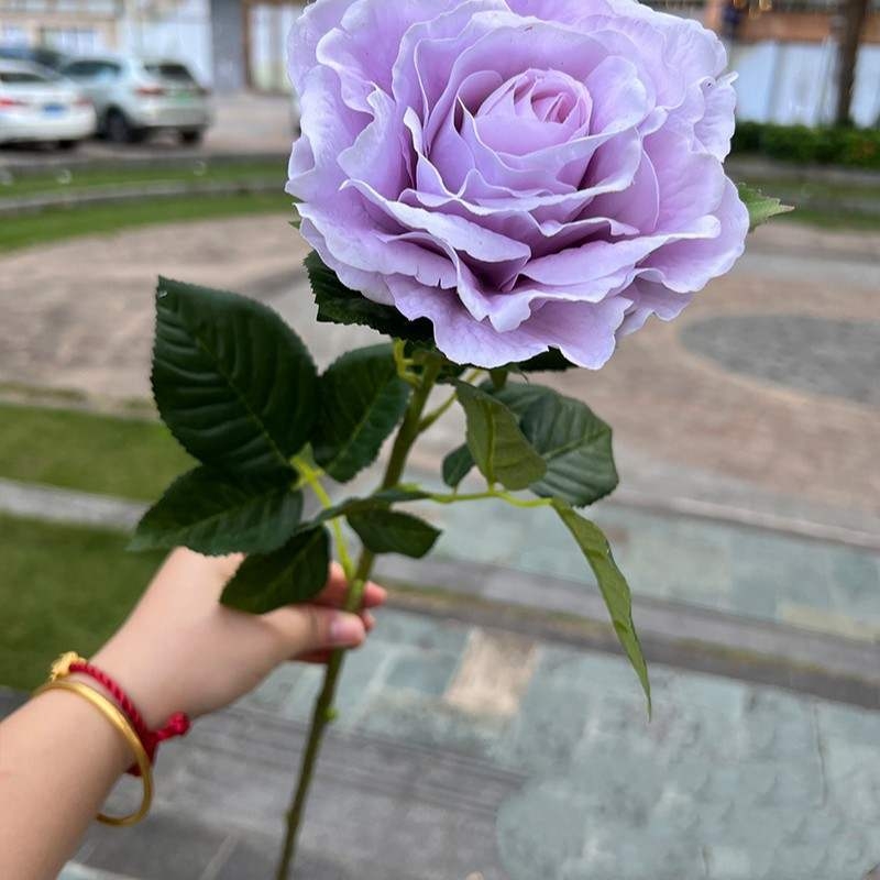 Hand-feeling moisturizing simulated rose